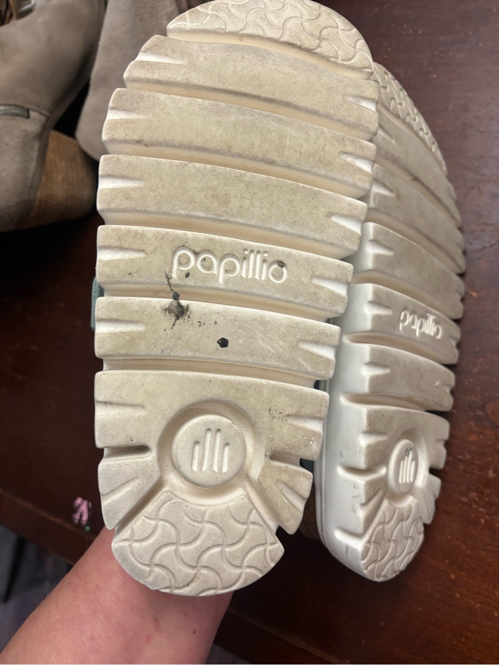 Papillio by Birkenstock size 36 blue gray slip in sandal luxury - Picture 4 of 7